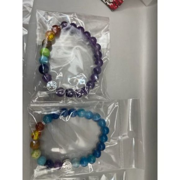 New 10Pcs Tree of Life Healing Crystals Bracelet - 7 Chakra Semi Preciou… - Picture 13 of 13